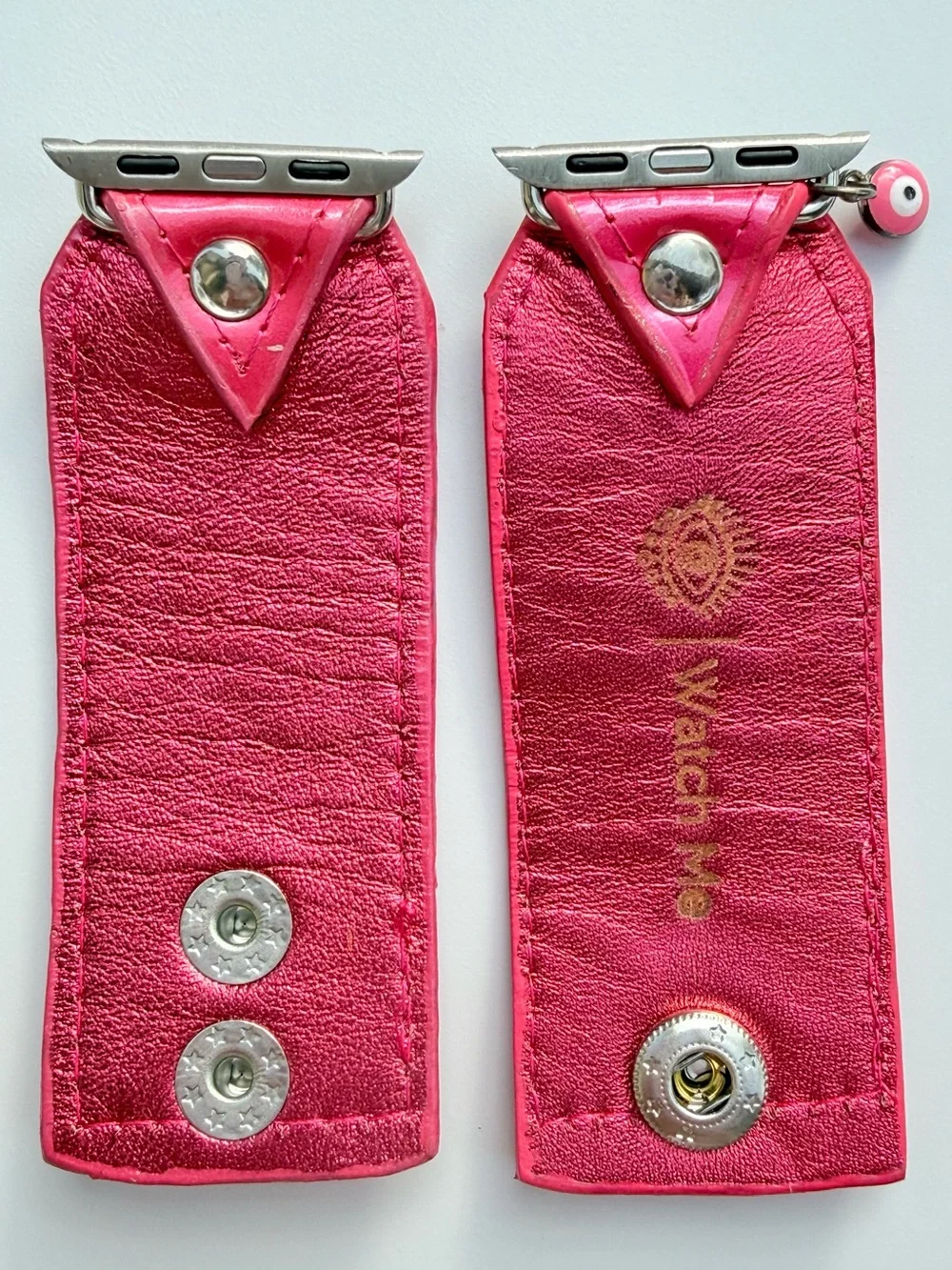 Watch‎ Me Creations Authentic Upcycled LV Pink Vernis Apple Watch Band